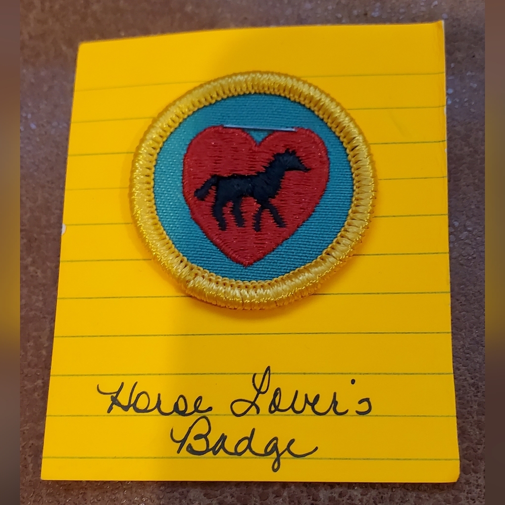 Girl Scout Boy Scout Horse Lover's Badge